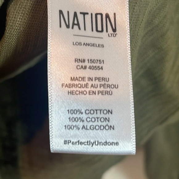 NATION LTD DESTA TOP in LAGOON size small - Picture 5 of 9